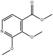 4-Pyridinecarboxylic acid, 2,3-dimethoxy-, methyl ester Struktur