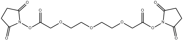 2,5-Pyrrolidinedione, 1,1'-[oxybis[2,1-ethanediyloxy(1-oxo-2,1-ethanediyl)oxy]]bis- (9CI) Struktur