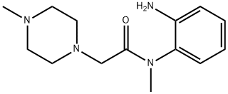 1-Piperazineacetamide, N-(2-aminophenyl)-N,4-dimethyl- Struktur