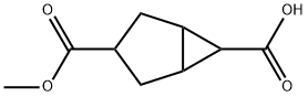 Bicyclo[3.1.0]hexane-3,6-dicarboxylic acid, 3-methyl ester Struktur