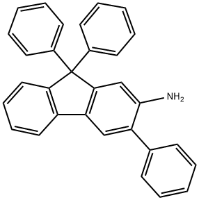 9H-Fluoren-2-amine, 3,9,9-triphenyl- Struktur