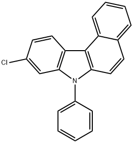 7H-Benzo[c]carbazole, 9-chloro-7-phenyl- Struktur