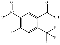 Benzoic acid, 4-fluoro-5-nitro-2-(trifluoromethyl)- Struktur