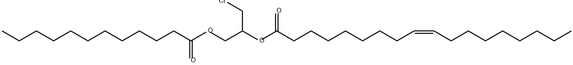 1-Lauroyl-2-Oleoyl-3-chloropropanediol Struktur