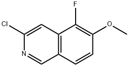 Isoquinoline, 3-chloro-5-fluoro-6-methoxy- Struktur