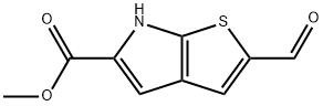 methyl 2-formyl-6H-thieno[2,3-b]pyrrole-5-carboxylate Struktur