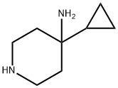 4-Piperidinamine, 4-cyclopropyl- Struktur