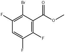 Benzoic acid, 2-bromo-3,5,6-trifluoro-, methyl ester Struktur