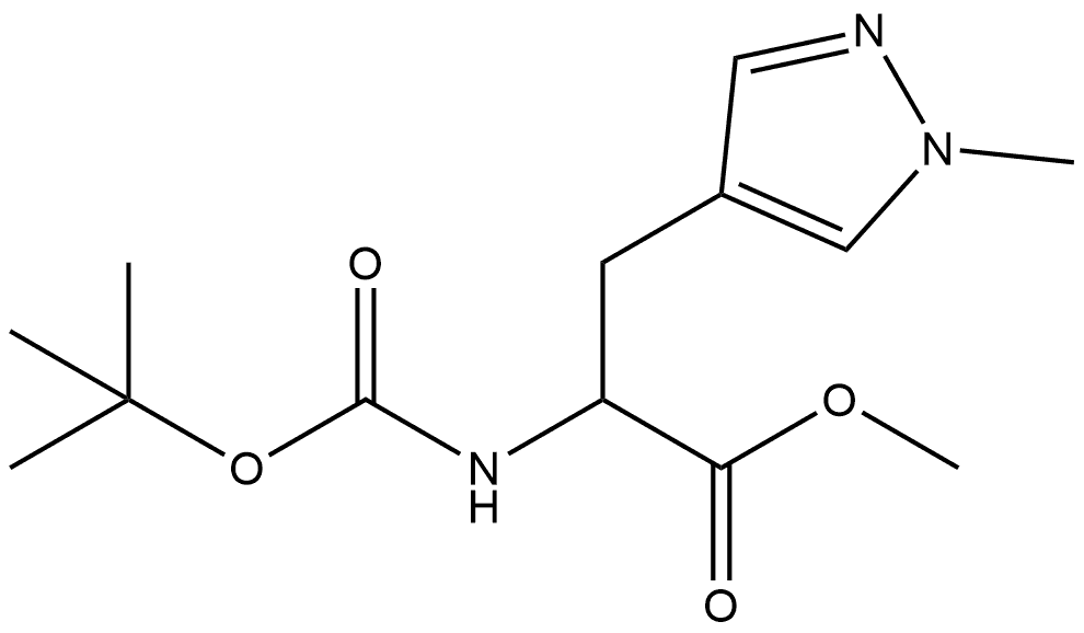 1H-Pyrazole-4-propanoic acid, α-[[(1,1-dimethylethoxy)carbonyl]amino]-1-methyl-, methyl ester|2-(BOC-氨基)-3-(1-甲基-4-吡唑基)丙酸甲酯