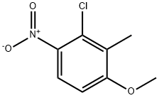 Benzene, 2-chloro-4-methoxy-3-methyl-1-nitro- Struktur