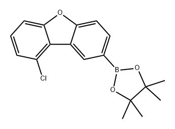 Dibenzofuran, 1-chloro-8-(4,4,5,5-tetramethyl-1,3,2-dioxaborolan-2-yl)- Struktur