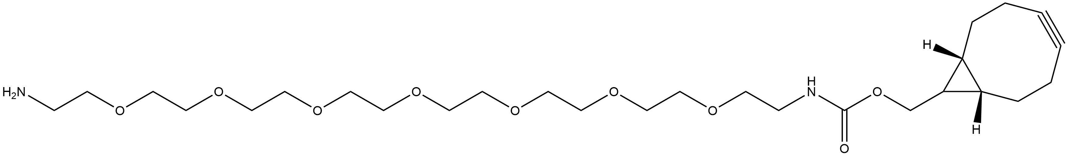 BCN-exo-PEG7-NH2 Struktur