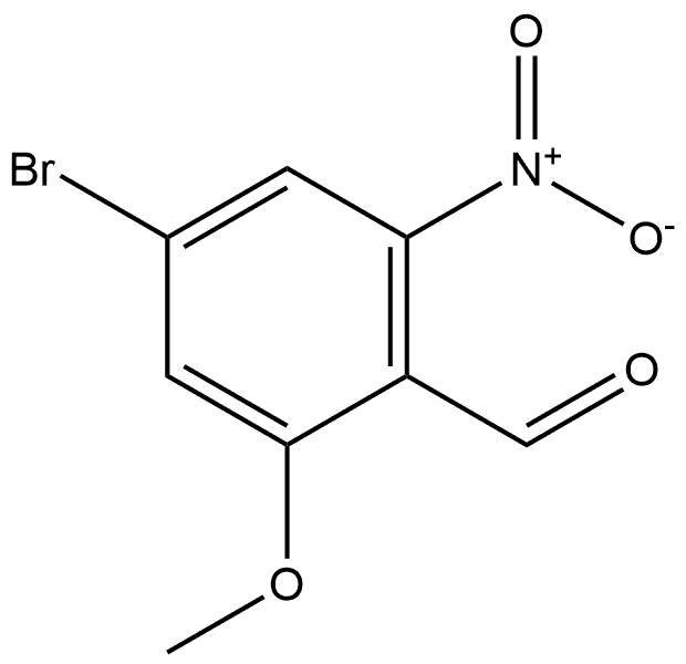 4-Bromo-2-methoxy-6-nitrobenzaldehyde Struktur