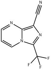 6-(Trifluoromethyl)imidazo[1,5-a]pyrimidine-8-carbonitrile Struktur