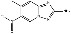 7-methyl-6-nitro-[1,2,4]triazolo[1,5-a]pyridin-2-amine Struktur