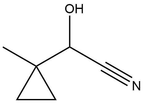 Cyclopropaneacetonitrile, α-hydroxy-1-methyl- Struktur