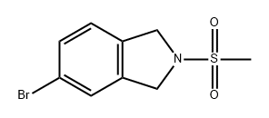 1H-Isoindole, 5-bromo-2,3-dihydro-2-(methylsulfonyl)- Struktur