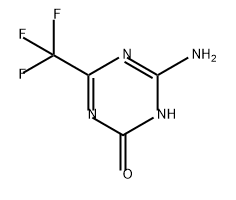 1,3,5-Triazin-2(1H)-one, 6-amino-4-(trifluoromethyl)- Struktur