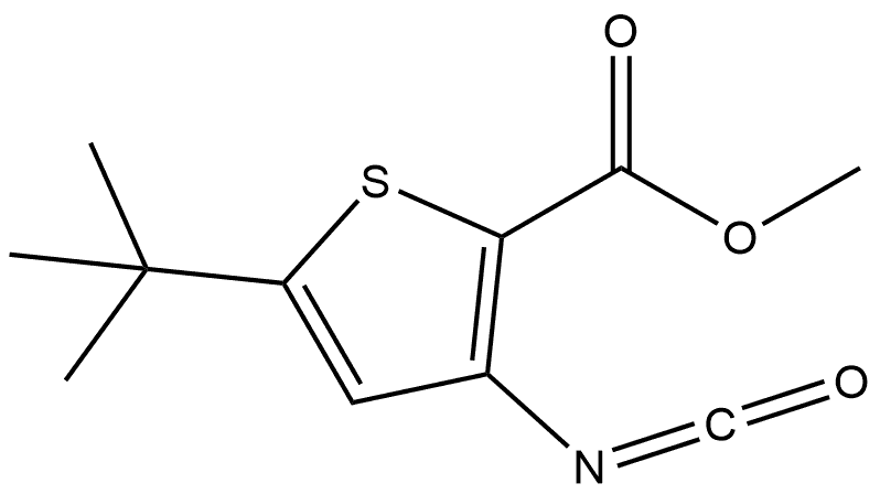 methyl 5-(tert-butyl)-3-isocyanatothiophene-2-carboxylate Struktur