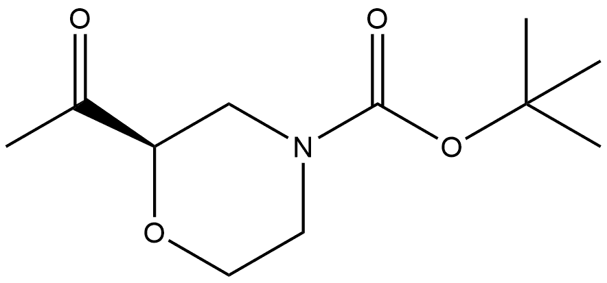 (R)-4-Boc-2-acetylmorpholine Struktur