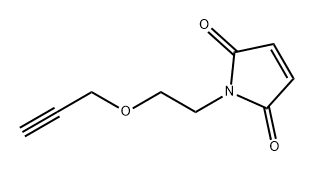 1H-Pyrrole-2,5-dione, 1-[2-(2-propyn-1-yloxy)ethyl]- Struktur