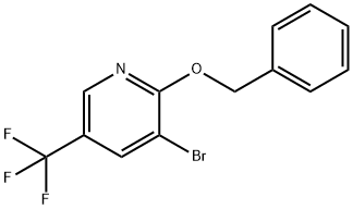 Pyridine, 3-bromo-2-(phenylmethoxy)-5-(trifluoromethyl)- Struktur