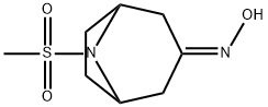 8-Azabicyclo[3.2.1]octan-3-one, 8-(methylsulfonyl)-, oxime Struktur