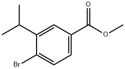 Benzoic acid, 4-bromo-3-(1-methylethyl)-, methyl ester Struktur