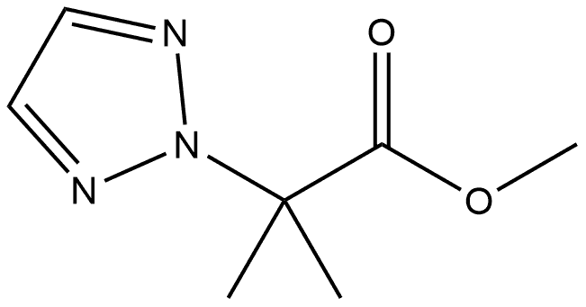 2H-1,2,3-Triazole-2-acetic acid, α,α-dimethyl-, methyl ester Struktur