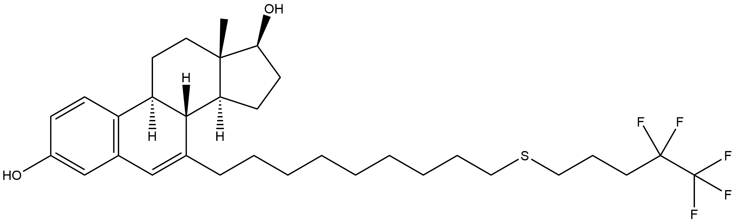 S-Deoxo-delta-6, 7-Fulvestrant Struktur