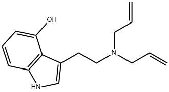 3-[2-(Di-2-propen-1-ylamino)ethyl]-1H-indol-4-ol Struktur