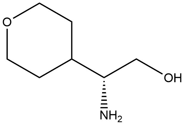 (R)-2-amino-2-(tetrahydro-2H-pyran-4-yl)ethanol Struktur