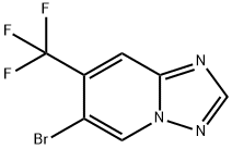 6-Bromo-7-(trifluoromethyl)-[1,2,4]triazolo[1,5-a]pyridine Struktur