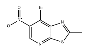 Thiazolo[5,4-b]pyridine, 7-bromo-2-methyl-6-nitro- Struktur