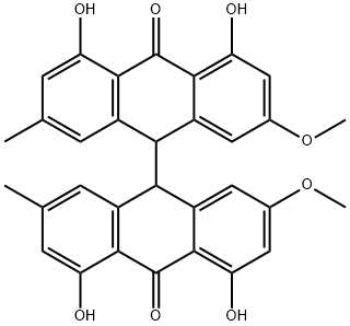 [9,9'-Bianthracene]-10,10'(9H,9'H)-dione, 4,4',5,5'-tetrahydroxy-2,2'-dimethoxy-7,7'-dimethyl-