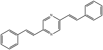 Pyrazine, 2,5-bis[(1E)-2-phenylethenyl]-