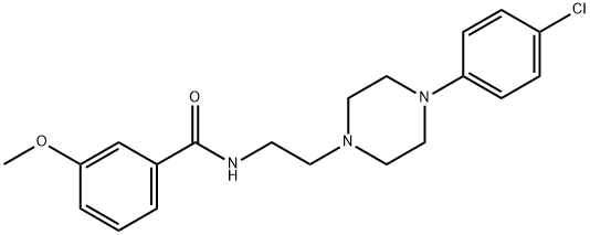 Benzamide, N-[2-[4-(4-chlorophenyl)-1-piperazinyl]ethyl]-3-methoxy- Struktur