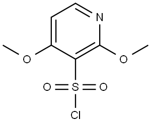 2,4-Dimethoxypyridine-3-sulfonyl chloride Struktur