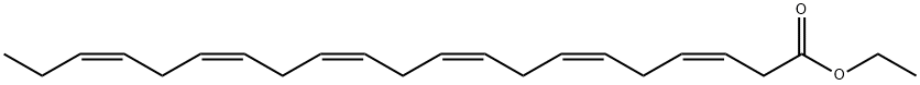 Ethyl (3Z,6Z,9Z,12Z,15Z,18Z)-3,6,9,12,15,18-heneicosahexaenoate Struktur