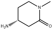 2-Piperidinone, 4-amino-1-methyl-, (4R)- Struktur