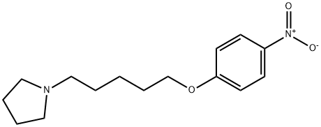 Pyrrolidine, 1-[5-(4-nitrophenoxy)pentyl]- Struktur