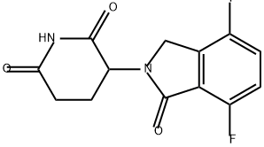 2,6-Piperidinedione, 3-(7-fluoro-1,3-dihydro-4-iodo-1-oxo-2H-isoindol-2-yl)- Struktur