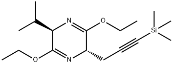 Pyrazine, 3,6-diethoxy-2,5-dihydro-2-(1-methylethyl)-5-[3-(trimethylsilyl)-2-propyn-1-yl]-, (2R,5S)-