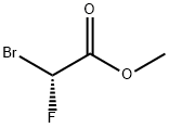 Acetic acid, 2-bromo-2-fluoro-, methyl ester, (2R)- Struktur