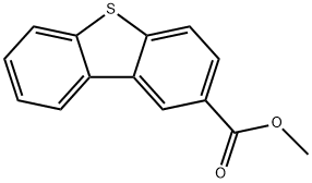 2-Dibenzothiophenecarboxylic acid, methyl ester Struktur