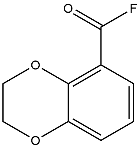 2,3-dihydro-1,4-benzodioxine-5-carbonyl fluoride Struktur