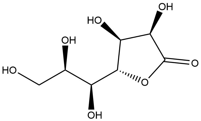 D-glycero-L-talo-Heptonic acid, γ-lactone Struktur