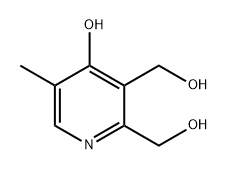 2,3-Pyridinedimethanol, 4-hydroxy-5-methyl- Struktur