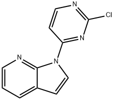 1H-Pyrrolo[2,3-b]pyridine, 1-(2-chloro-4-pyrimidinyl)- Struktur