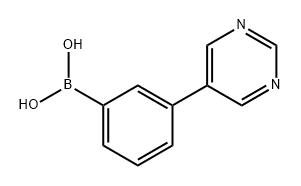 Boronic acid, B-[3-(5-pyrimidinyl)phenyl]- Struktur